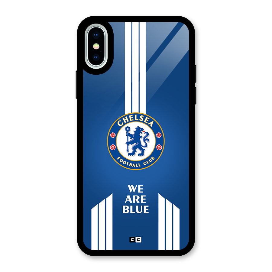 We Are Blue Glass Back Case for iPhone XS