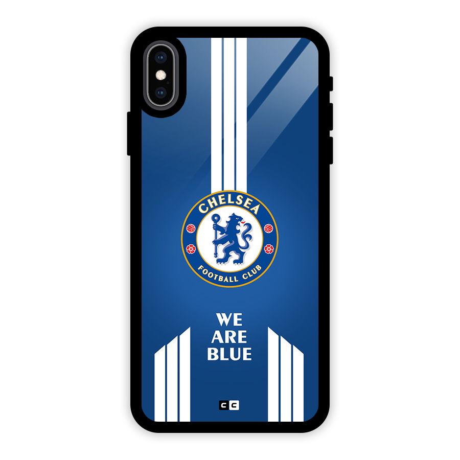 We Are Blue Glass Back Case for iPhone XS Max