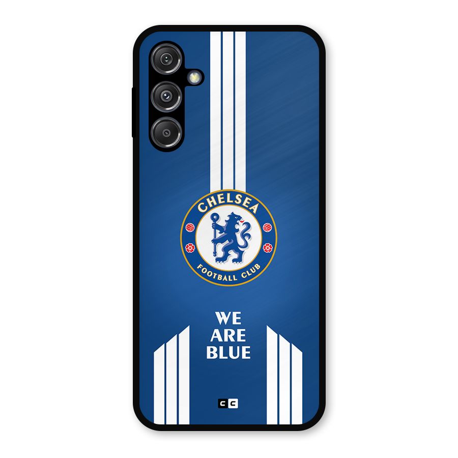We Are Blue Metal Back Case for Galaxy M34 5G