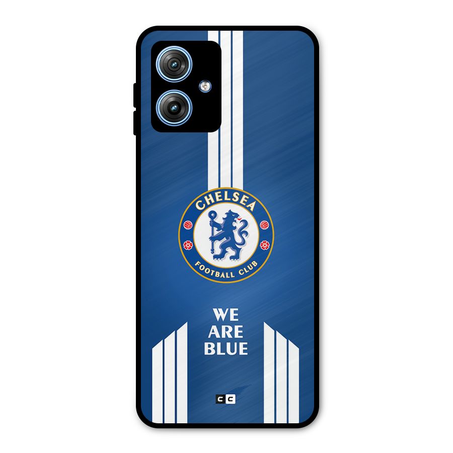 We Are Blue Metal Back Case for Moto G54