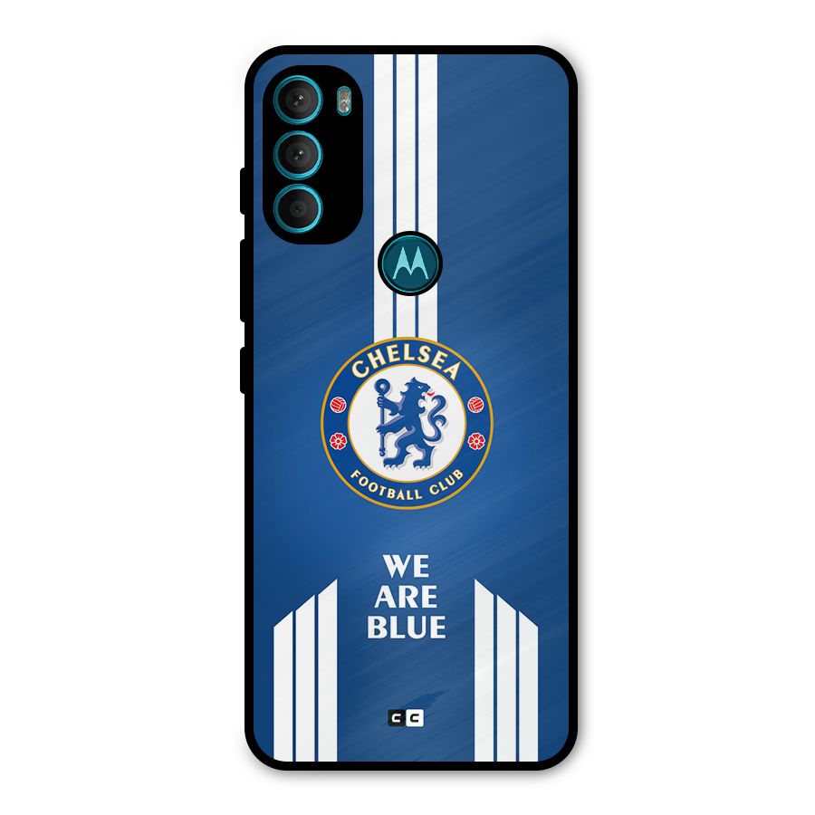 We Are Blue Metal Back Case for Moto G71 5G