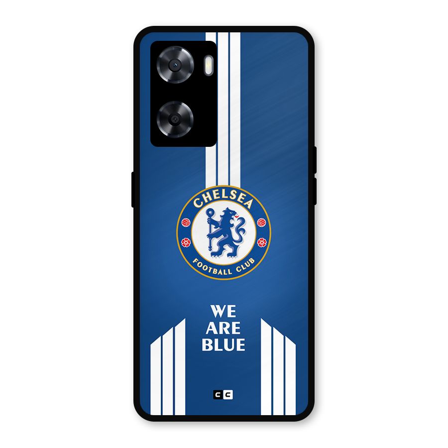 We Are Blue Metal Back Case for Oppo A77s