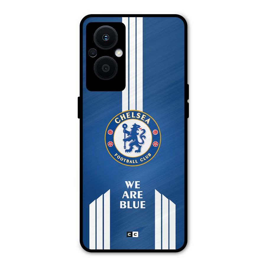 We Are Blue Metal Back Case for Oppo F21 Pro 5G
