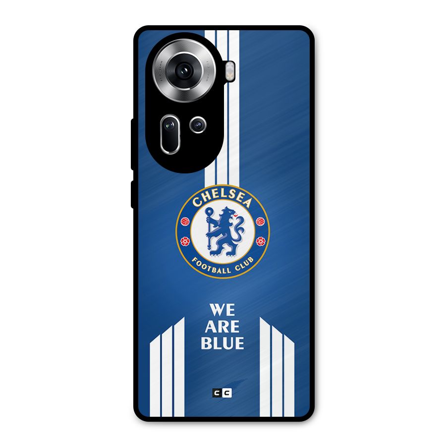 We Are Blue Metal Back Case for Oppo Reno11 5G