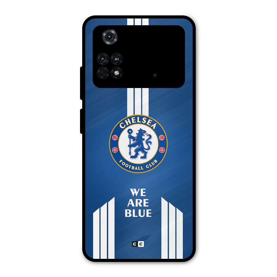 We Are Blue Metal Back Case for Poco M4 Pro 4G