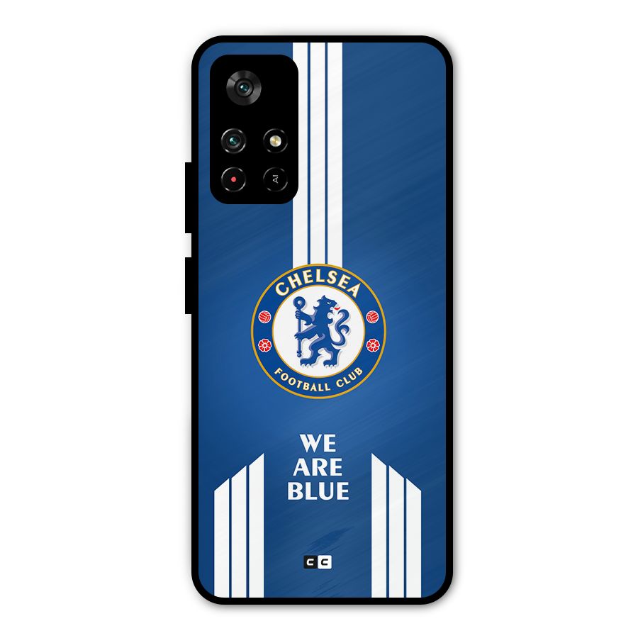 We Are Blue Metal Back Case for Poco M4 Pro 5G