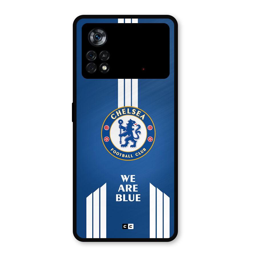 We Are Blue Metal Back Case for Poco X4 Pro 5G