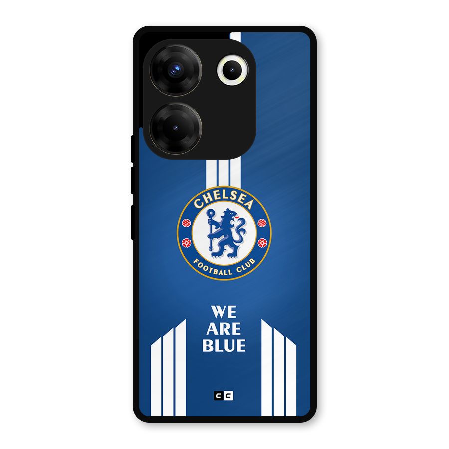 We Are Blue Metal Back Case for Tecno Camon 20 Pro