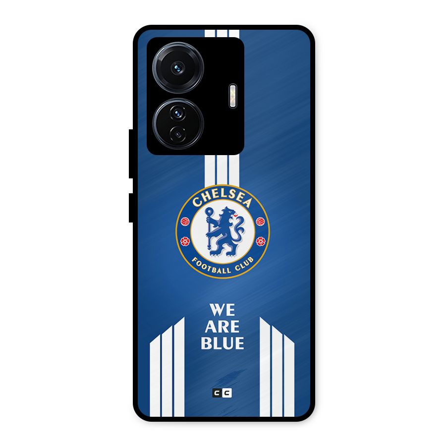 We Are Blue Metal Back Case for Vivo T1 Pro