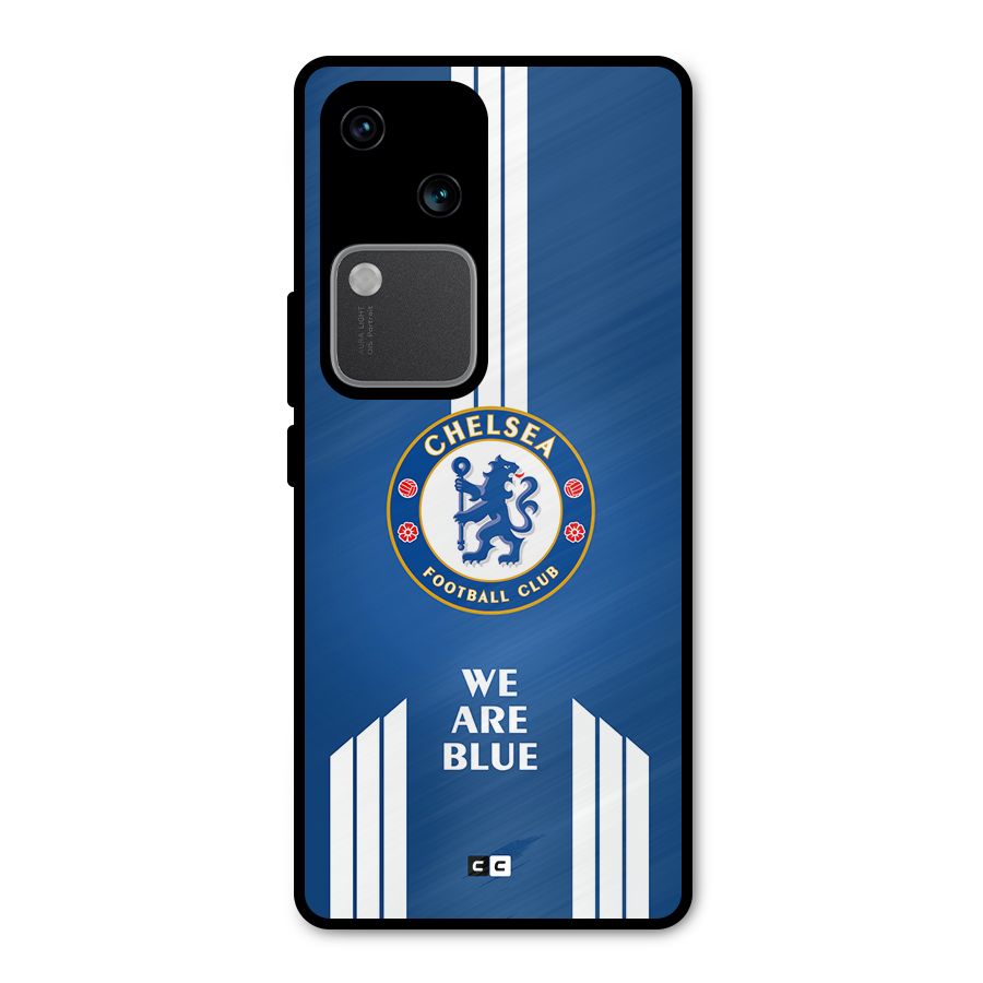 We Are Blue Metal Back Case for Vivo V30 Pro