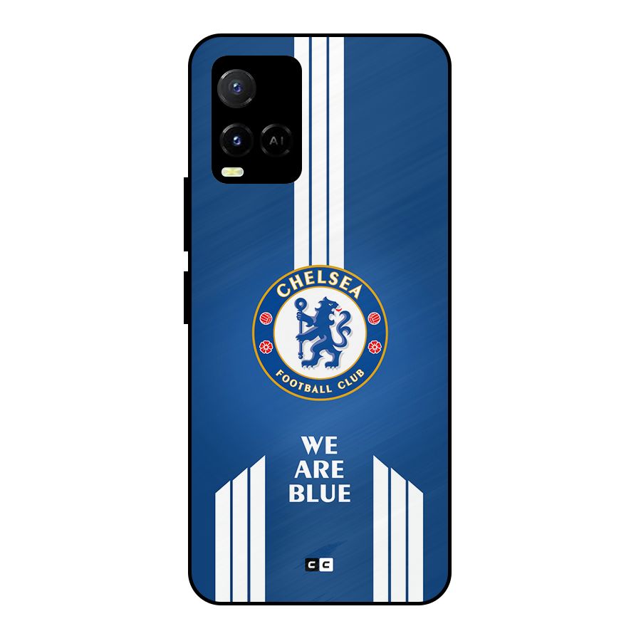 We Are Blue Metal Back Case for Vivo Y33s
