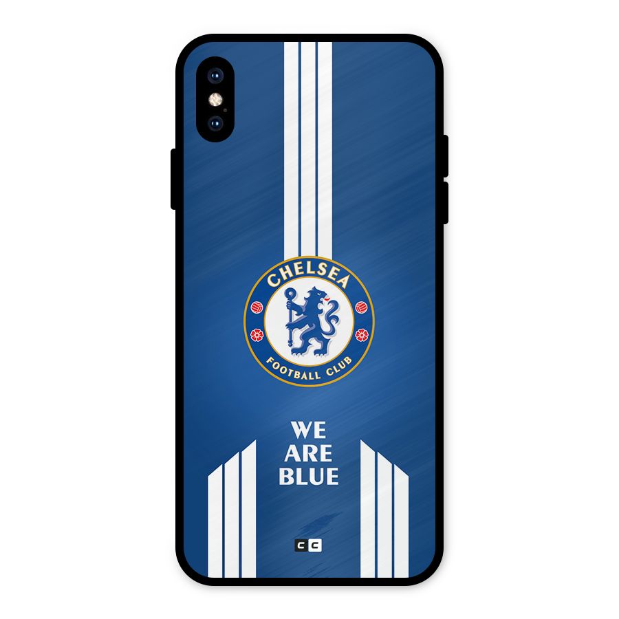 We Are Blue Metal Back Case for iPhone XS Max