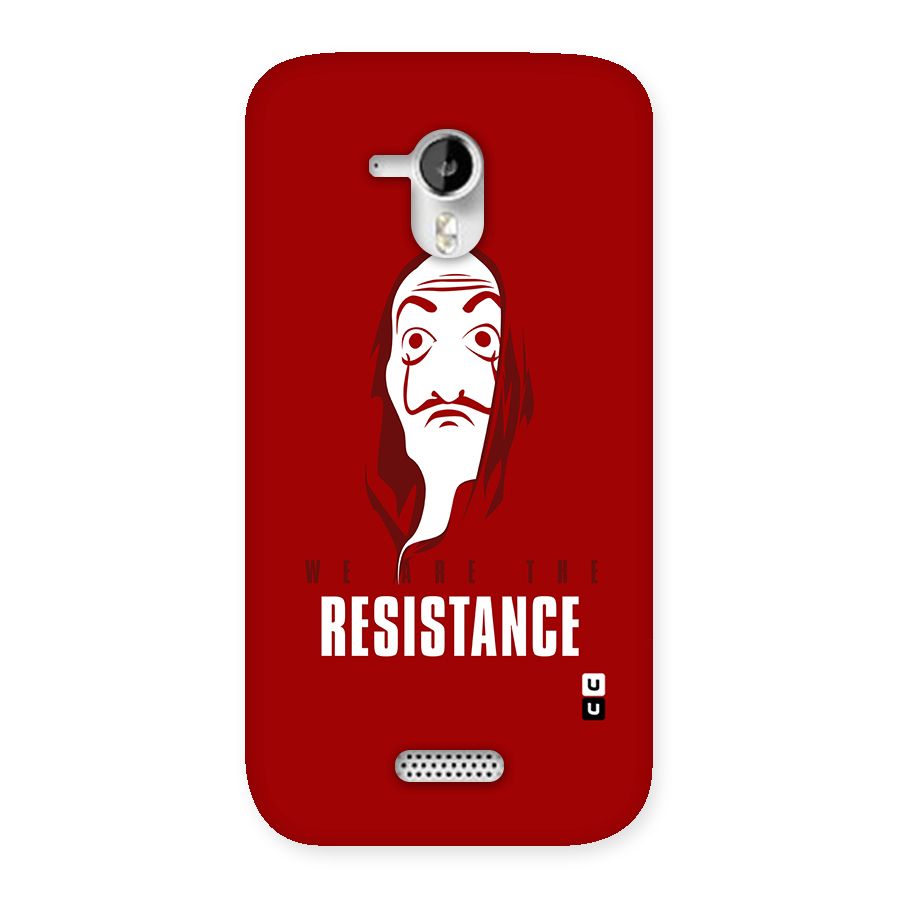 We Are Resistance Back Case for Micromax Canvas HD A116