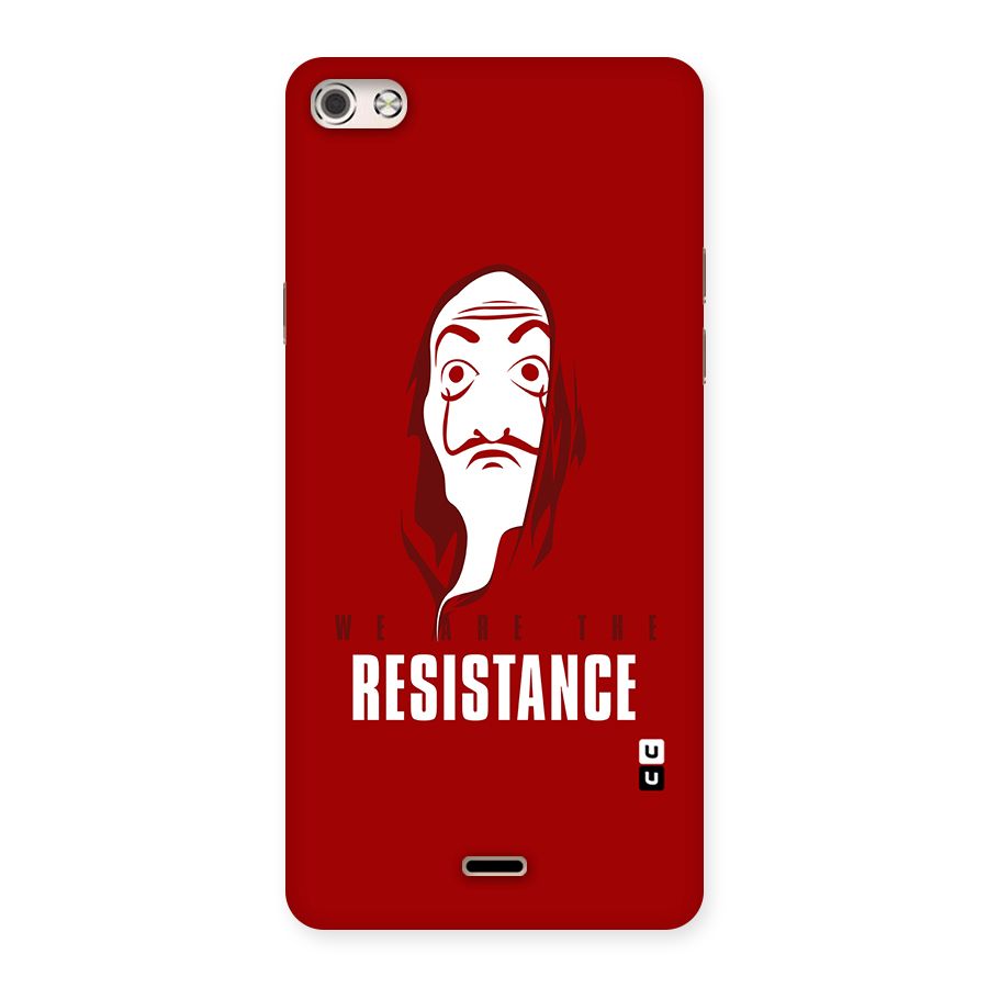 We Are Resistance Back Case for Micromax Canvas Silver 5