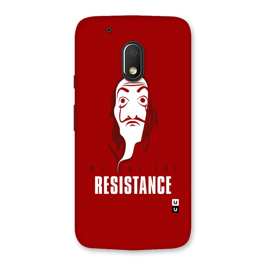 We Are Resistance Back Case for Moto G4 Play