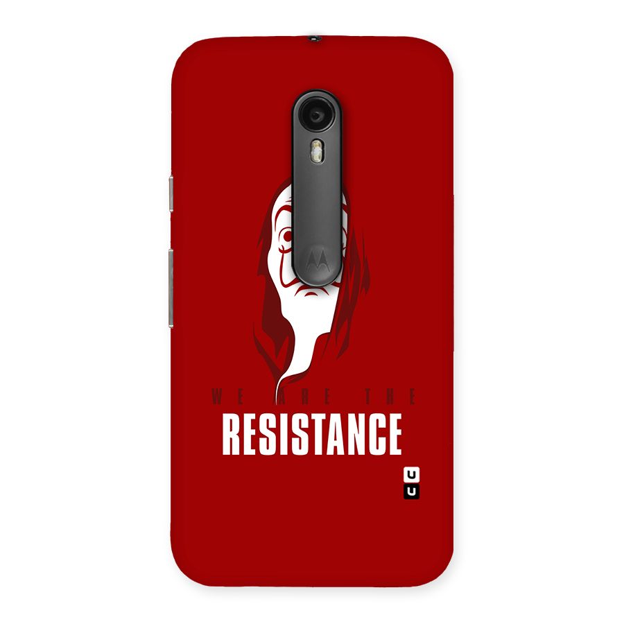 We Are Resistance Back Case for Moto G Turbo