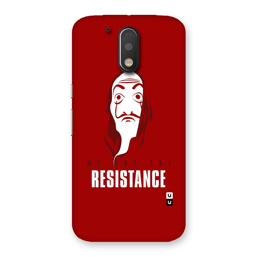We Are Resistance Back Case for Motorola Moto G4 Plus