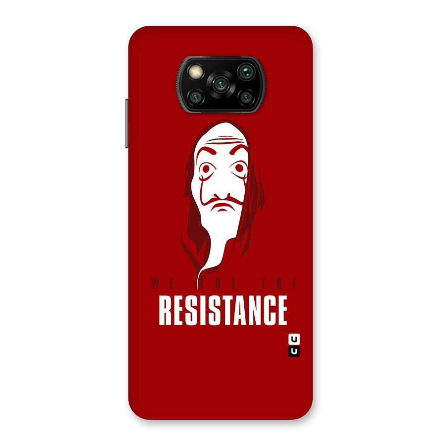 We Are Resistance Back Case for Poco X3
