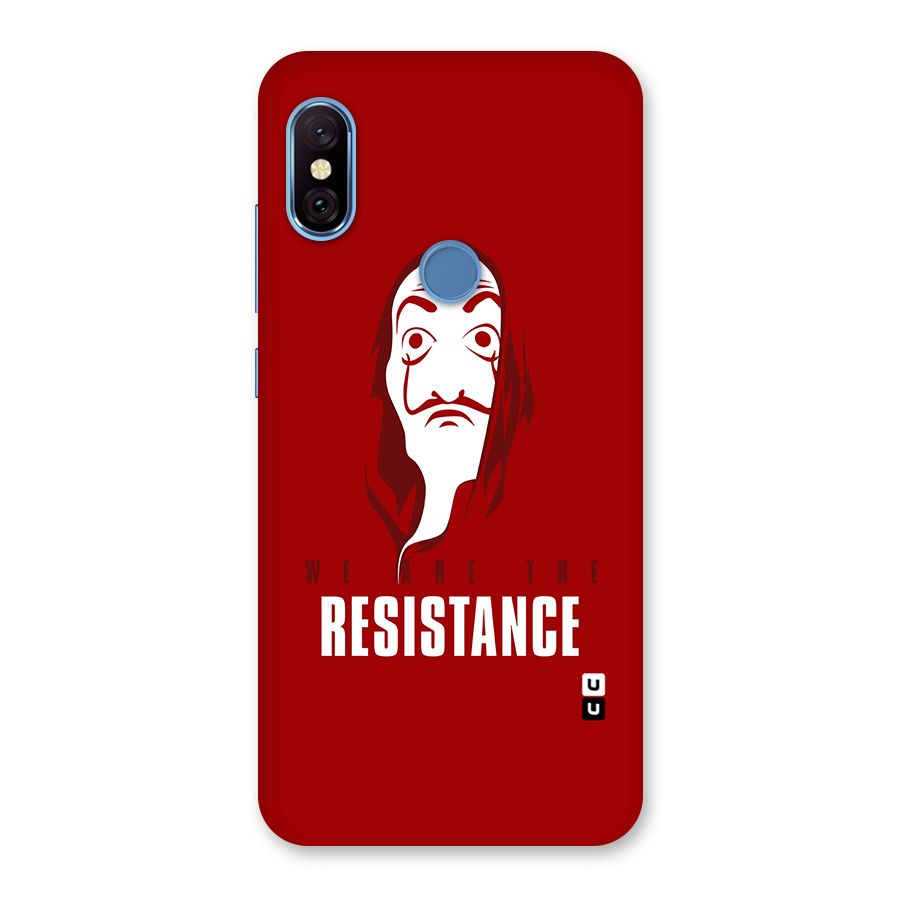 We Are Resistance Back Case for Redmi Note 6 Pro