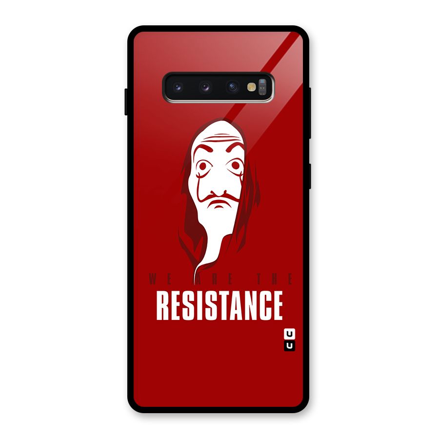 We Are Resistance Glass Back Case for Galaxy S10 Plus