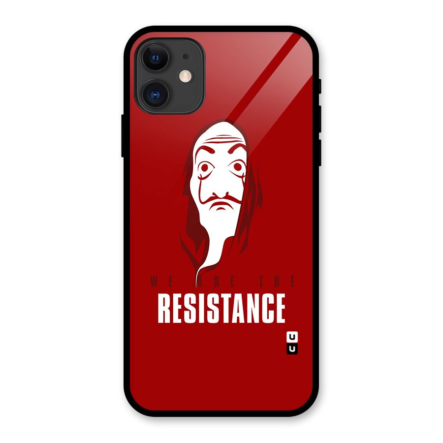 We Are Resistance Glass Back Case for iPhone 11