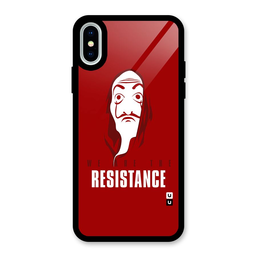 We Are Resistance Glass Back Case for iPhone X