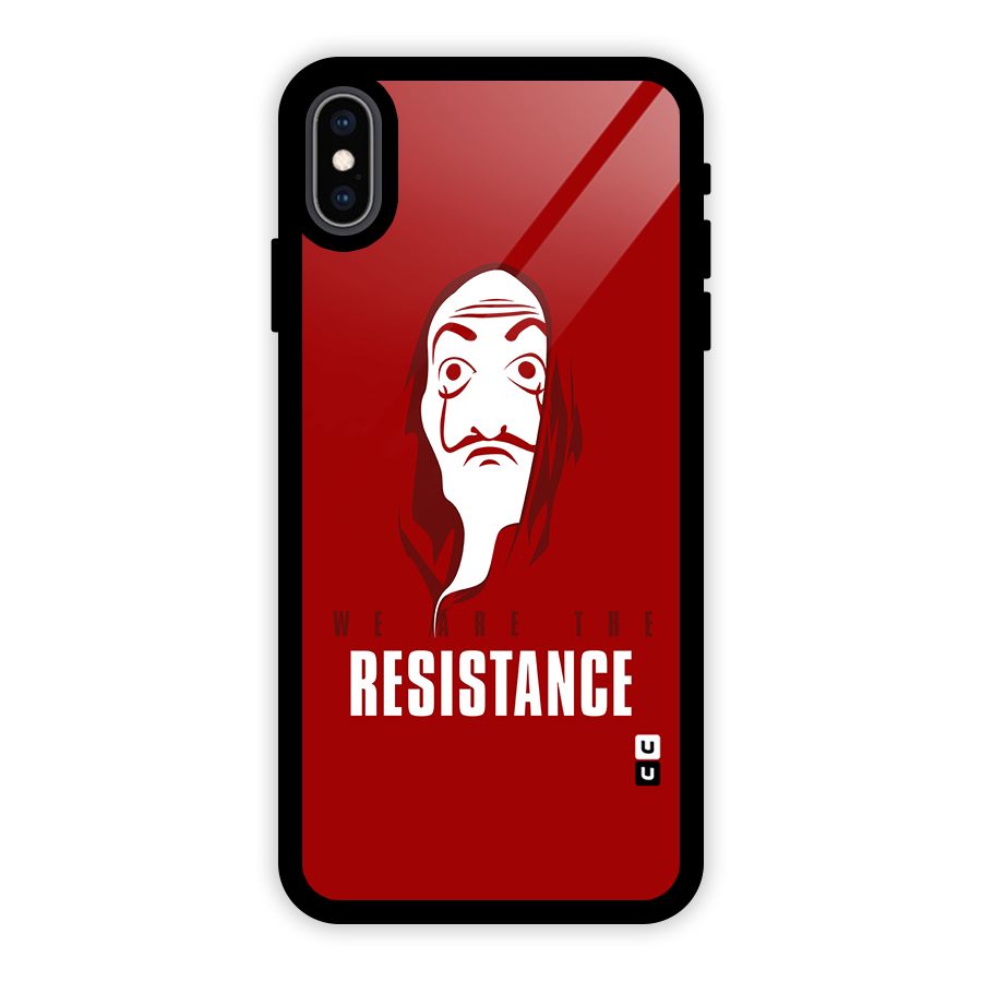 We Are Resistance Glass Back Case for iPhone XS Max