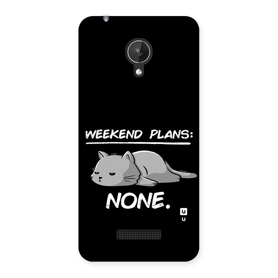 Weekend Plans None Back Case for Canvas Spark Q380