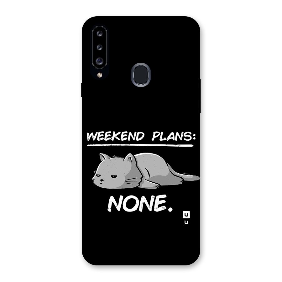 Weekend Plans None Back Case for Galaxy A20s