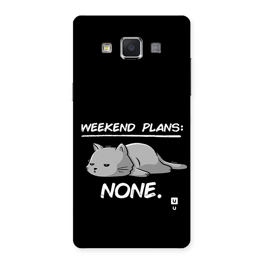 Weekend Plans None Back Case for Galaxy A5