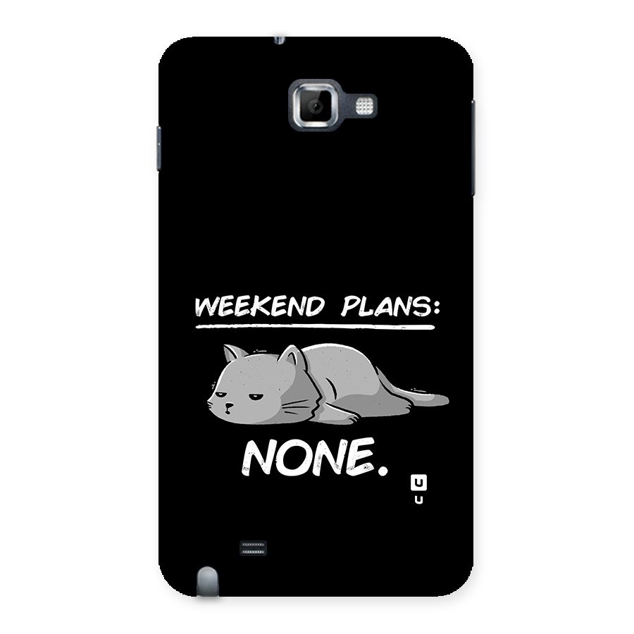 Weekend Plans None Back Case for Galaxy Note