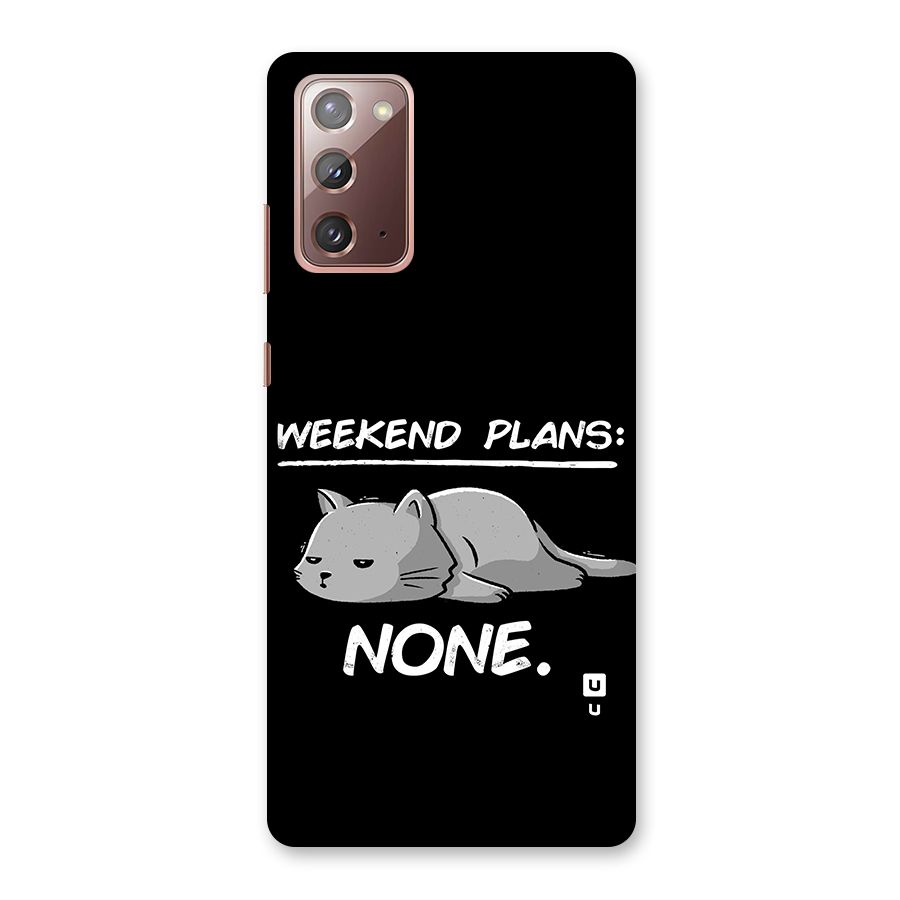 Weekend Plans None Back Case for Galaxy Note 20