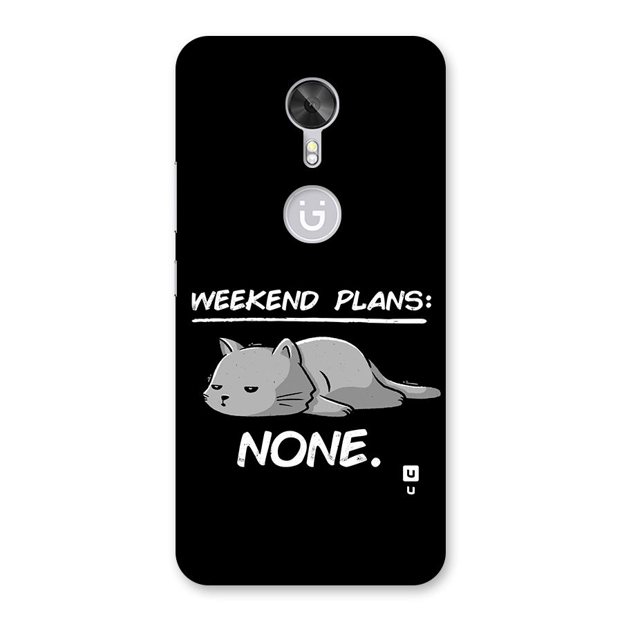 Weekend Plans None Back Case for Gionee A1