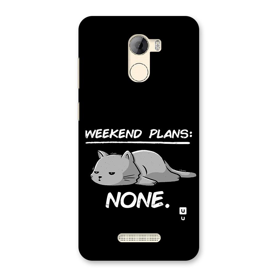 Weekend Plans None Back Case for Gionee A1 LIte