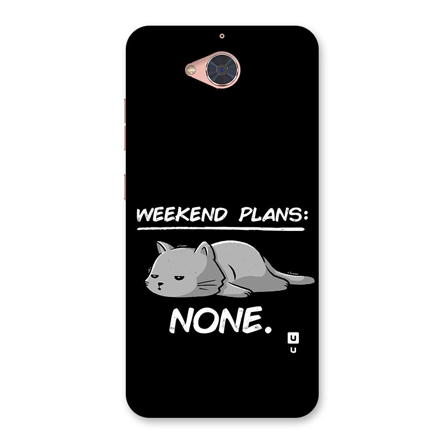 Weekend Plans None Back Case for Gionee S6 Pro