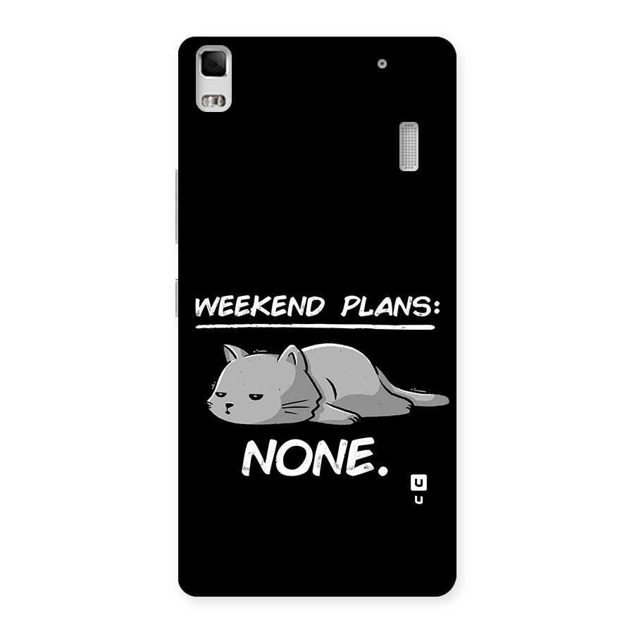 Weekend Plans None Back Case for Lenovo K3 Note