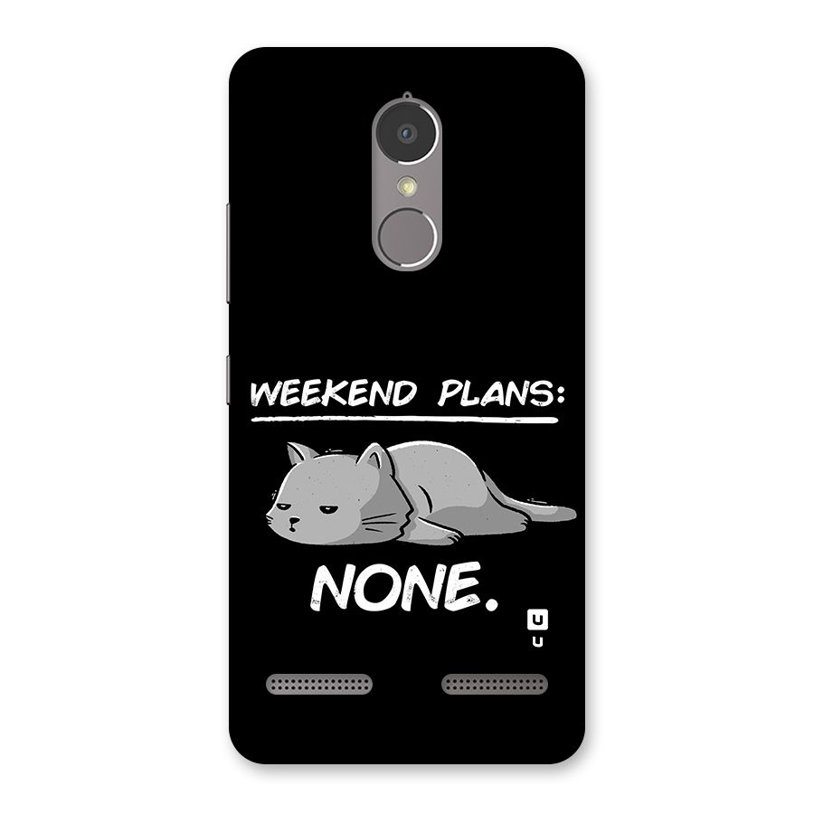 Weekend Plans None Back Case for Lenovo K6 Power
