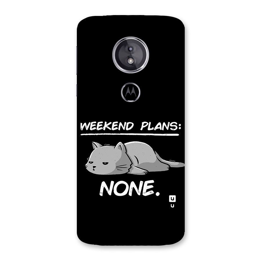 Weekend Plans None Back Case for Moto E5