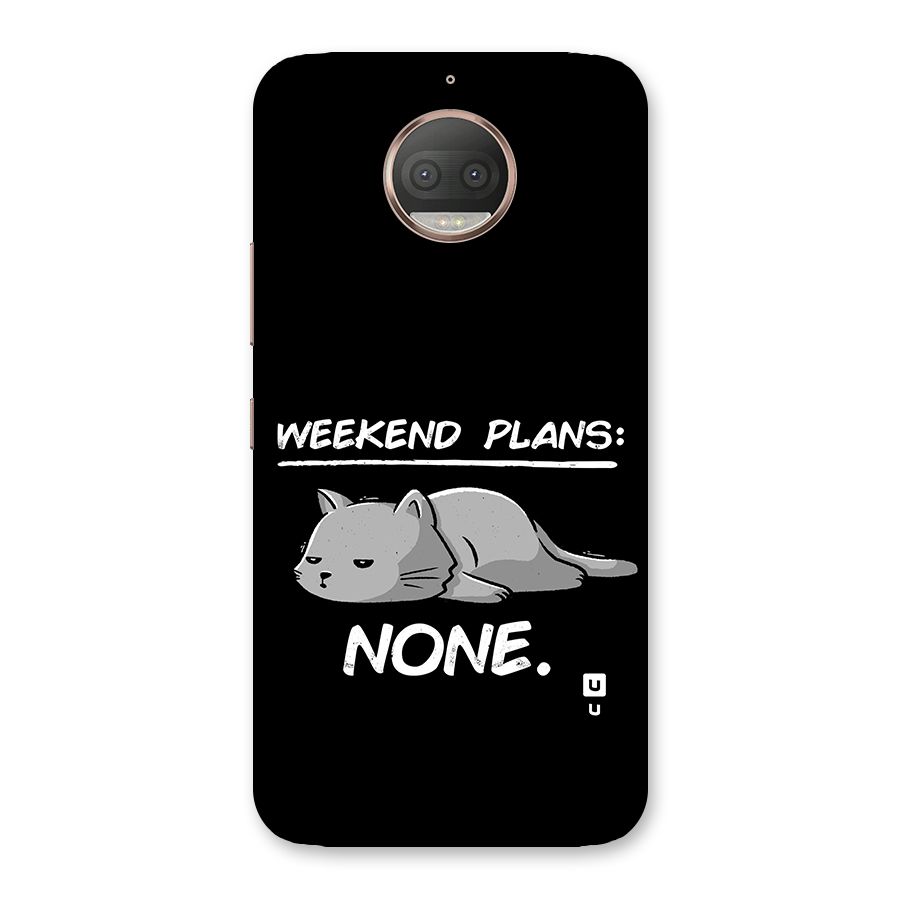 Weekend Plans None Back Case for Moto G5s Plus