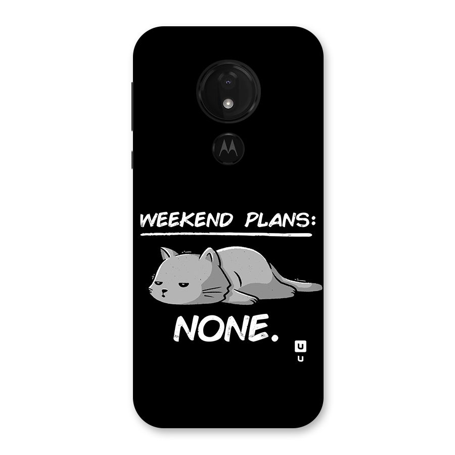 Weekend Plans None Back Case for Moto G7 Power
