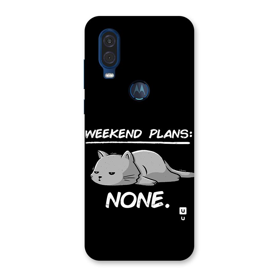Weekend Plans None Back Case for Motorola One Vision