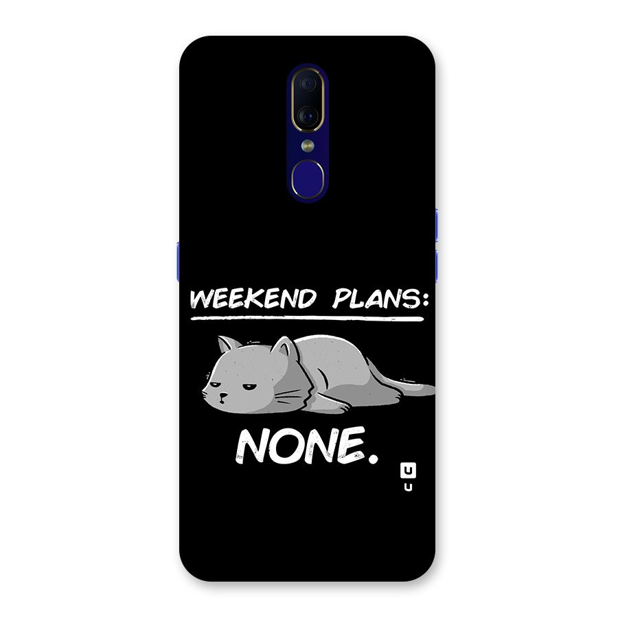 Weekend Plans None Back Case for Oppo A9