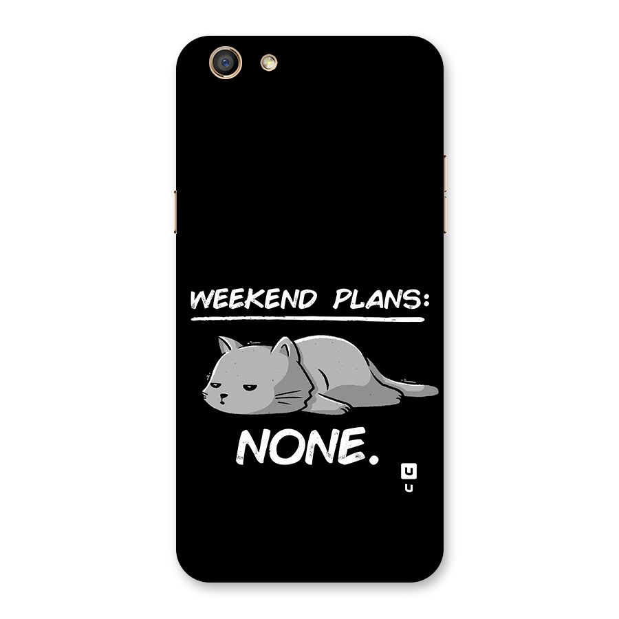 Weekend Plans None Back Case for Oppo F3