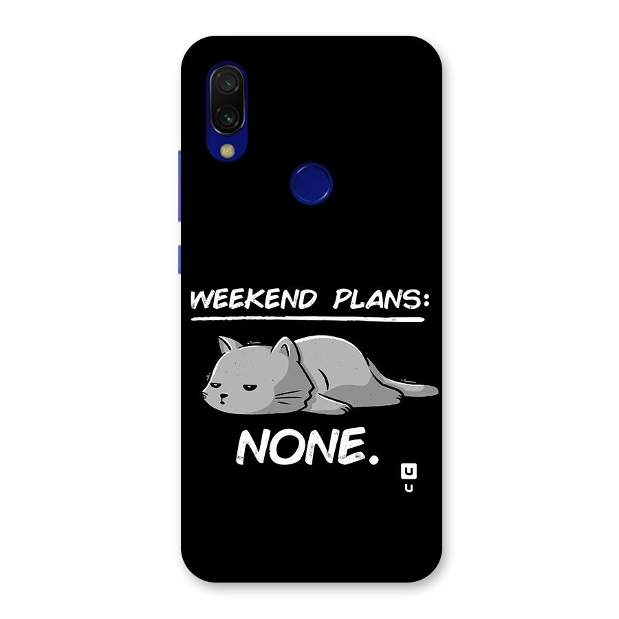 Weekend Plans None Back Case for Redmi 7
