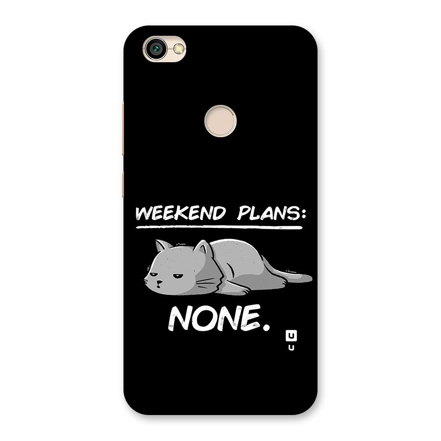 Weekend Plans None Back Case for Redmi Y1 2017
