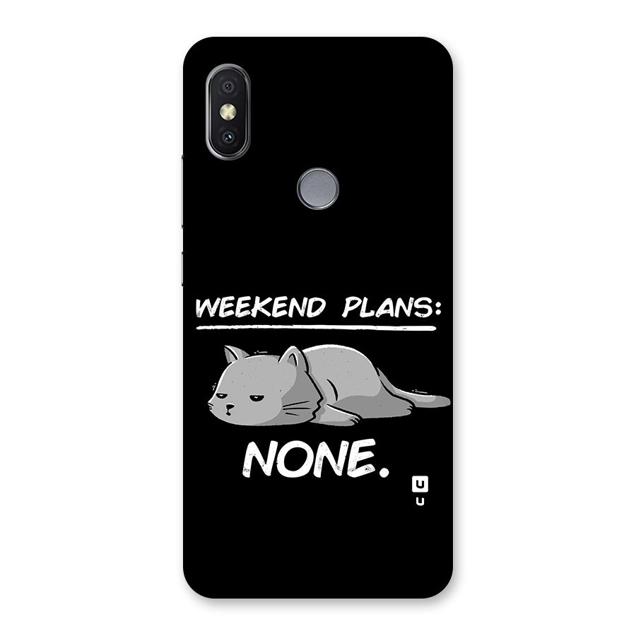 Weekend Plans None Back Case for Redmi Y2