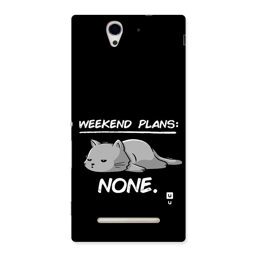 Weekend Plans None Back Case for Xperia C3
