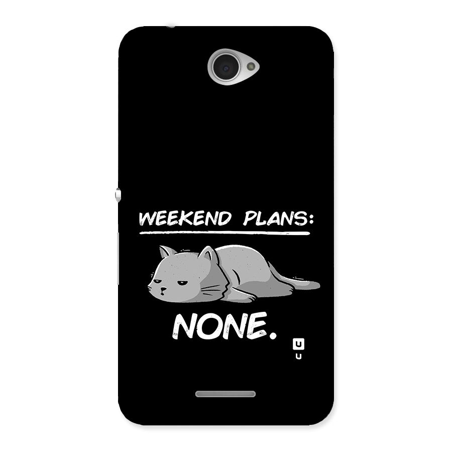 Weekend Plans None Back Case for Xperia E4