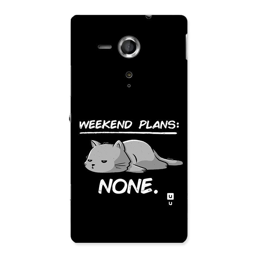 Weekend Plans None Back Case for Xperia Sp