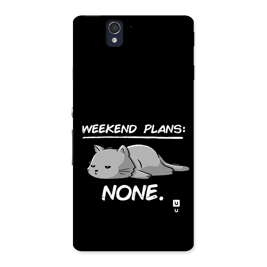 Weekend Plans None Back Case for Xperia Z